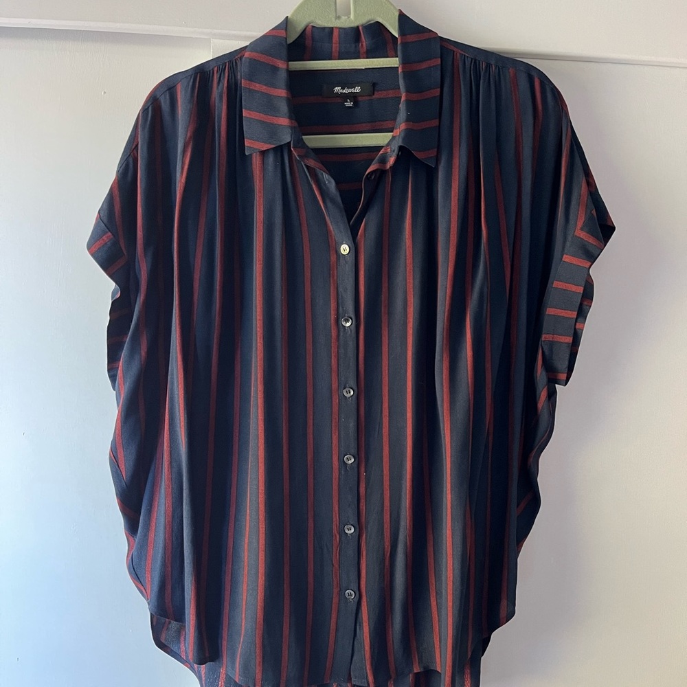 Madewell striped courier shirt